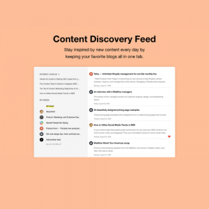 Content Discovery Feed
